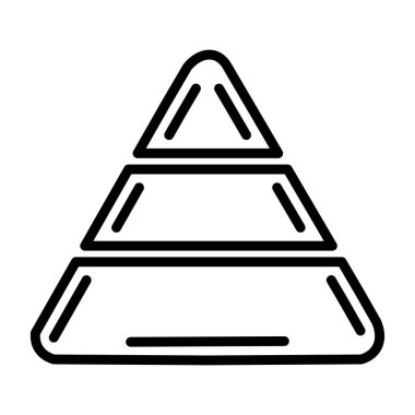 Piramit simgesinin vektör çizimi