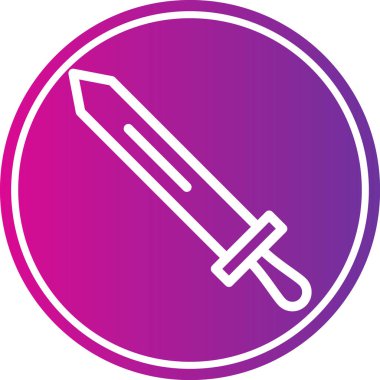 bıçak simgesi vektör illüstrasyonu.