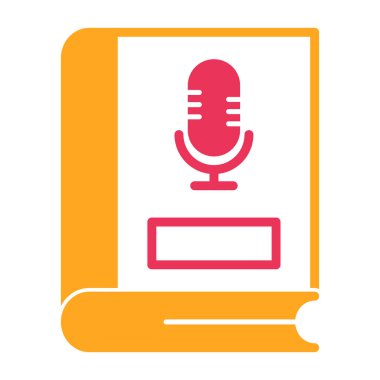 Mikrofon. Web simgesi basit illüstrasyon