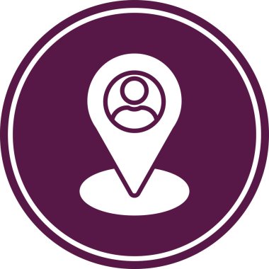 Konum simgesinin vektör illüstrasyonu