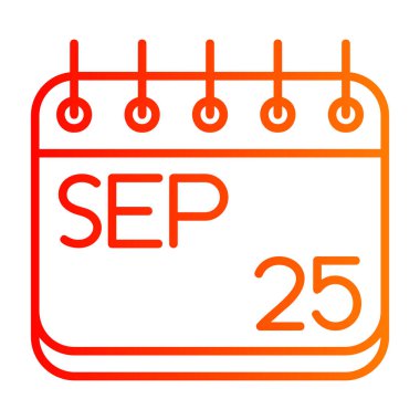 Takvim imza simgesi tasarım vektörü çizimi