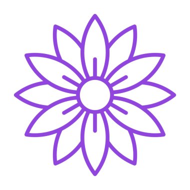 güzel çiçek dekoratif vektör çizimi tasarımı