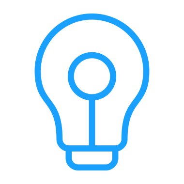 Ampul. Web simgesi basit illüstrasyon