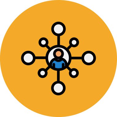 şebeke. Web simgesi basit illüstrasyon