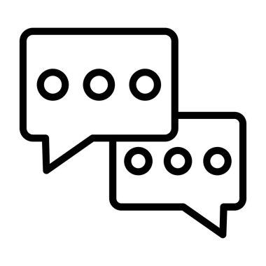 Sohbet kabarcığı vektör illüstrasyonu