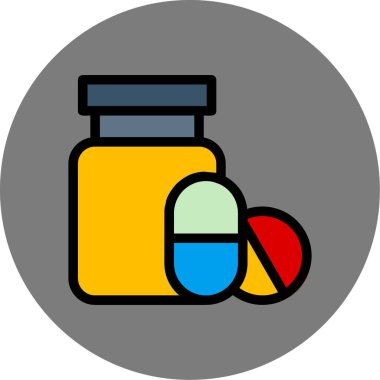 ilaç kapsülü vektör çizimi