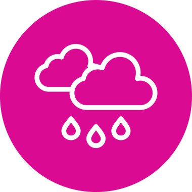 Bulut simgesi vektör illüstrasyonu