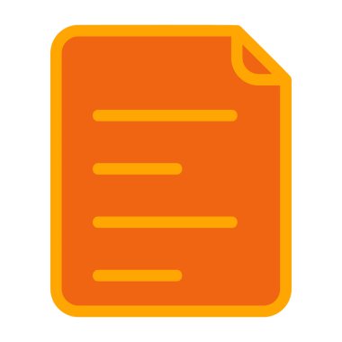 Kağıt web simgesi, vektör çizim