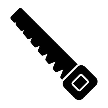 Saw web simgesi basit vektör illüstrasyonu