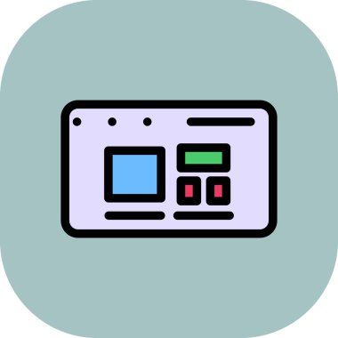 Kişisel ve ticari kullanım için vektör illüstrasyon simgesi