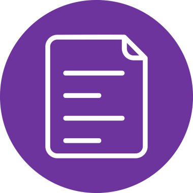 belge simgesi vektör illüstrasyonu