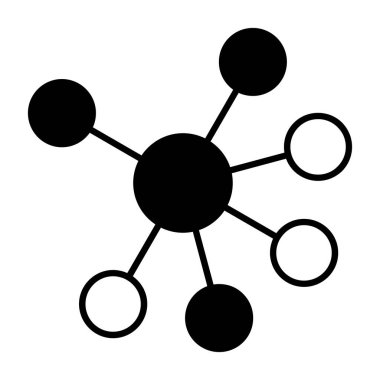 ağ bağlantısı vektör çizgisi çizimi