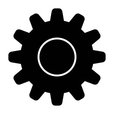 dişli simgesi. vektör illüstrasyonu.