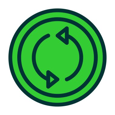 vektör geri dönüşüm simgesi çizimi