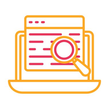 veri analizi renk ikonu vektörü. Veri analiz işareti. izole edilmiş sembol çizimi