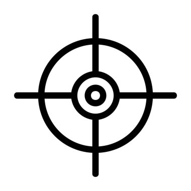 hedef simge vektör illüstrasyonu