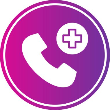 Düz biçimli çağrı merkezi vektör simgesi