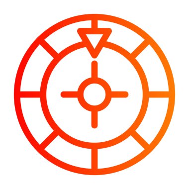 Hedef. Web simgesi basit illüstrasyon