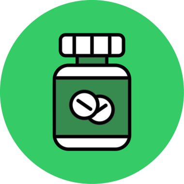 hap vektörü illüstrasyon renk simgesi