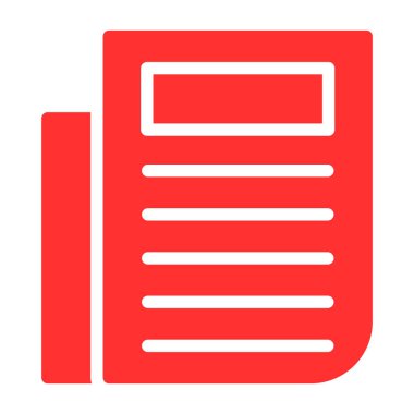 Belge. Web simgesi basit illüstrasyon