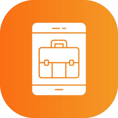 bavul ikonu vektör illüstrasyonu