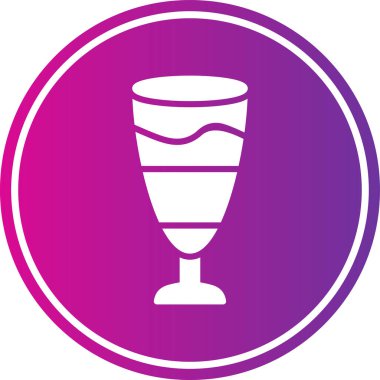 Bir içecek simgesinin vektör illüstrasyonu