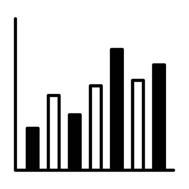 çubuk çizelgesi vektör illüstrasyonu