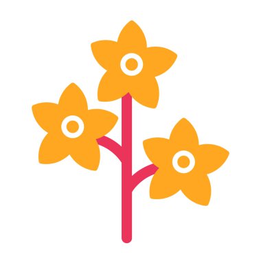 çiçek ikonu vektör illüstrasyon sembolü tasarımı