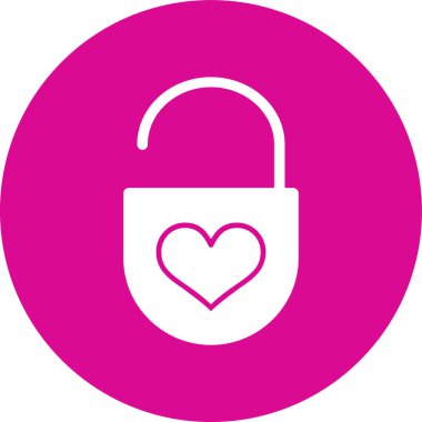 Vektör illüstrasyonu, kilit simgesi