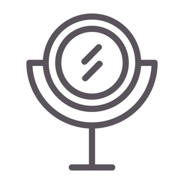 mikrofon hattı simgesi. ses vektör illüstrasyonu. beyaz arkaplanda.