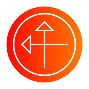 Ok. Web simgesi basit illüstrasyon