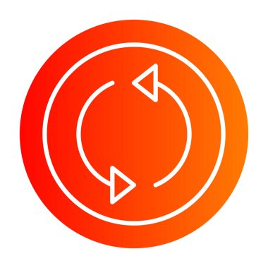 Bir simgenin vektör çizimi, bir müzik düğmesi