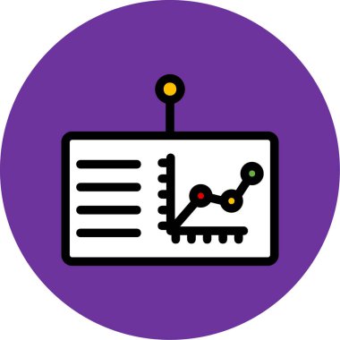 Bir grafiğin vektör illüstrasyonu