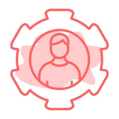 avatar erkek simge vektör çizimi