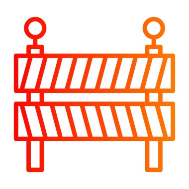 bariyer simgesi vektör illüstrasyonu