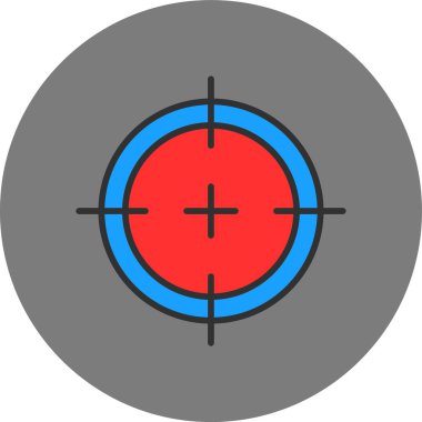 Hedef simgenin vektör illüstrasyonu