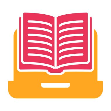 Kitap. Web simgesi basit illüstrasyon