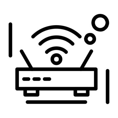 Yönlendirici simge vektörü. izole edilmiş sınır sembolü çizimi