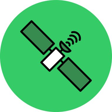 uydu simgesi. vektör çizim