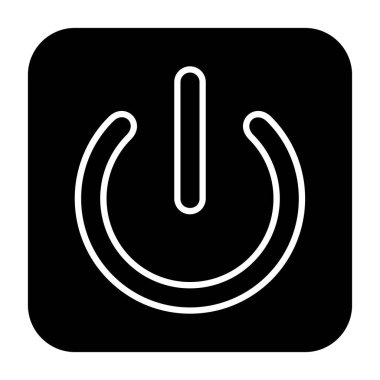 elektrik vektör çizgisi simgesi