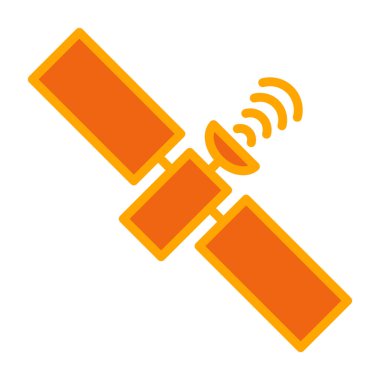 uydu simgesi vektör illüstrasyonu