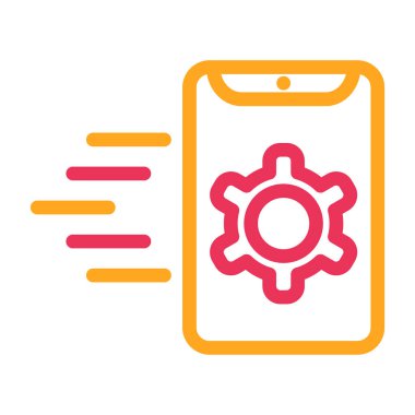 Akıllı telefon ayarı simge vektör illüstrasyonuName