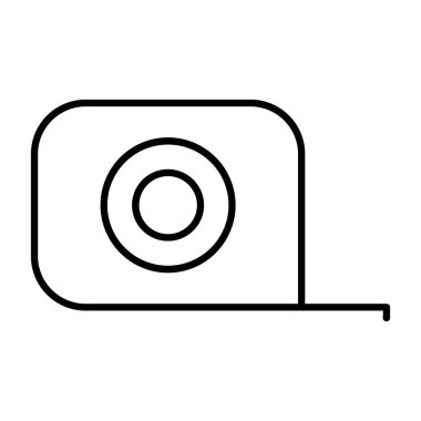 Kamera vektör satırı simgesi