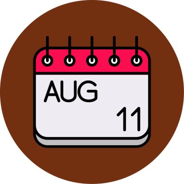 Takvim simgesi, vektör tasarımı