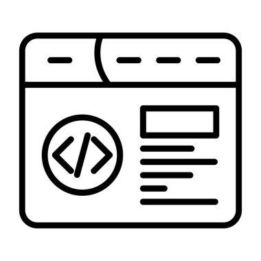 Web tasarım ikonu vektör illüstrasyonu