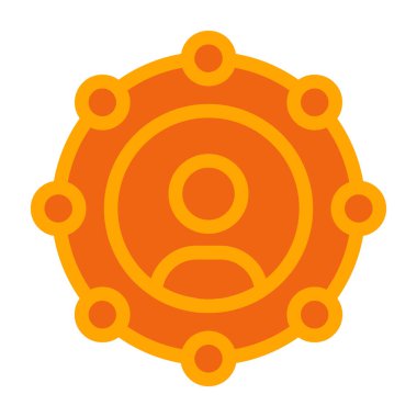 Virüs ikonu vektör illüstrasyonu