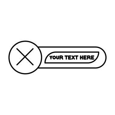 etiket etiketi için siyah satır simgesi