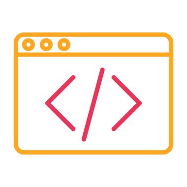 Web geliştirme simgesi vektörü web ve mobil uygulama tasarımınız için beyaz arkaplanda izole edildi, web geliştirme logosu kavramı