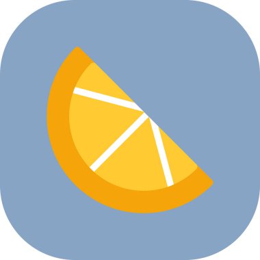 meyve yassı vektör simgesi