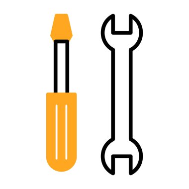 Anahtar aracı simgesi. vektör illüstrasyonu